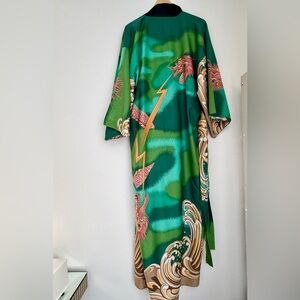 Vintage Dragon Kimono Robe - Made in Japan